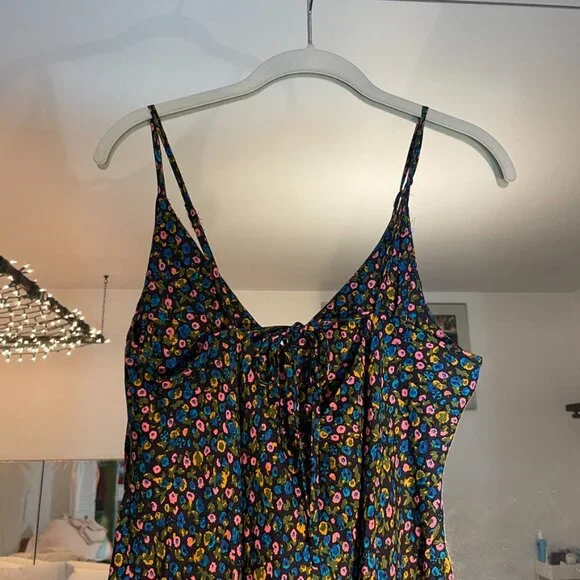 BODEN Elena Silk-blend Midi Slip Dress In Blue Size 14 - Picture 11 of 15